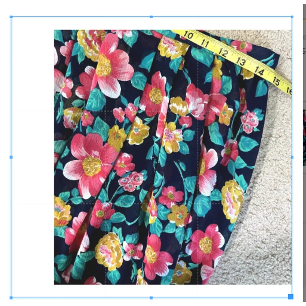 Women's Vintage Leslie Fay Pleated Floral Skirt 10